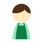 Male Apron Green SVG Icon